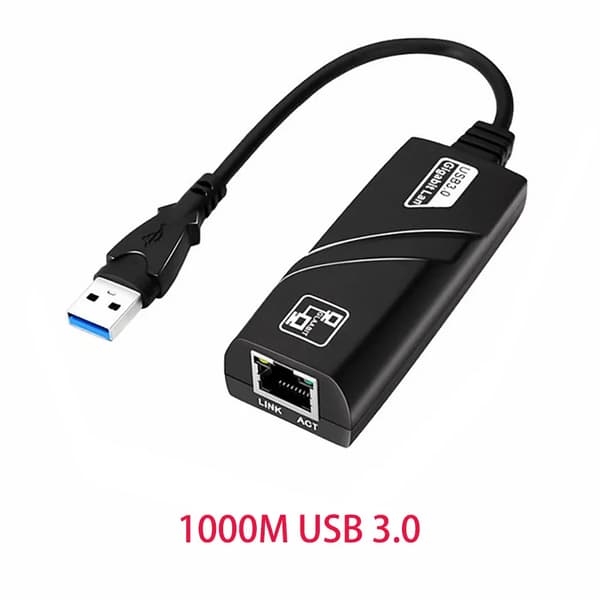 10/100/1000Mbps USB 3.0 Kablet USB TypeC Til Rj45 Lan Ethernet Adapter RTL8153 Netværkskort til PC Macbook Windows Laptop(YJD) 1000M USB 3.0