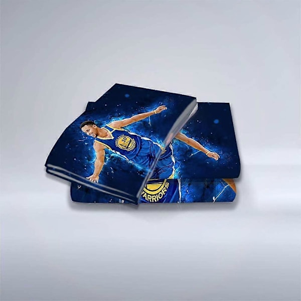 Koripallo Stephen Curry 3-osainen peittosetti - 600 säikeen egyptiläinen puuvilla, tyylikäs, hengittävä ja kestävä, premium-vuodevaatteet)_v (YJD) King220x240cm