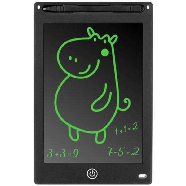 Digital Tegnebrett for Barn - Praktisk LCD, 8,5\" Tablet + Penn (YJD) Black Svart