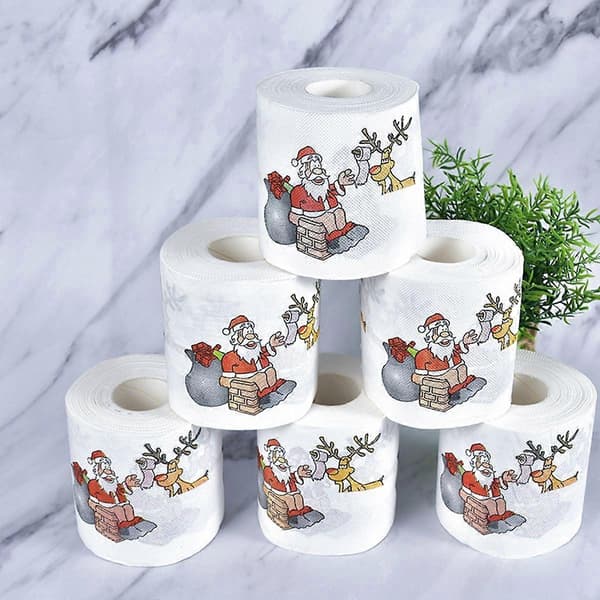 Julenissen baderullpapir God dekorasjon til hjemmet Julepynt Navidad Natal nyttårsgave [YJD] 3