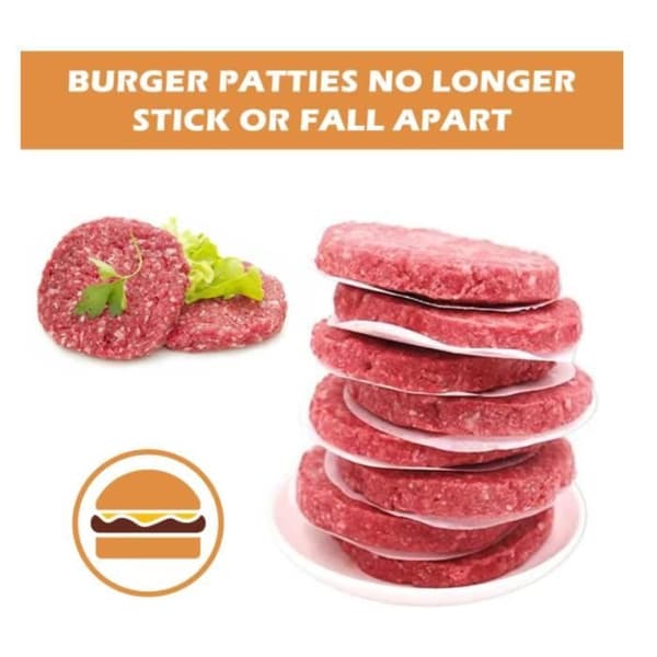 500 stycken hamburgerpapper, 11 cm, non-stick pappersark för köttfärspress, non-stick papper för köttfärs [YJD][YJD]