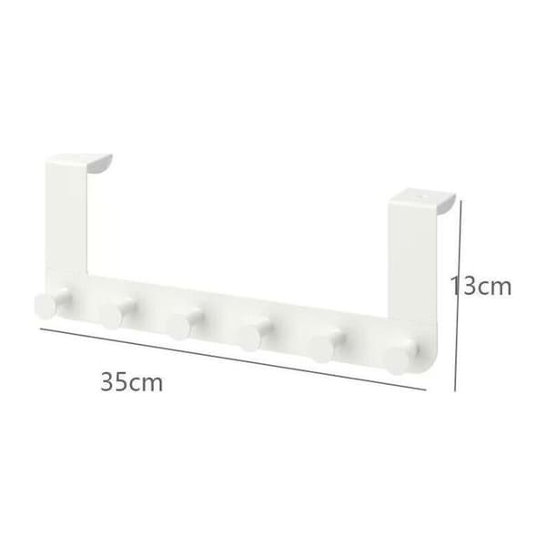 6 dørkroker uten boring – solid metall – plassbesparende (YJD)