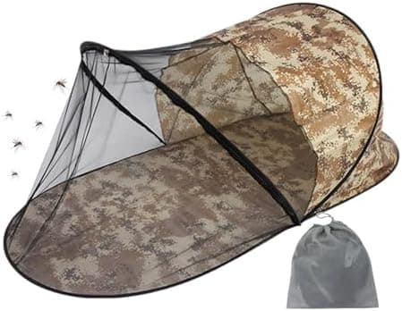Campingtält - Snabböppnande bärbart andningsbart hopfällbart tält, utomhus sovplats, för mark inomhus utomhus trädgård bakgård hem resa[YJD] A