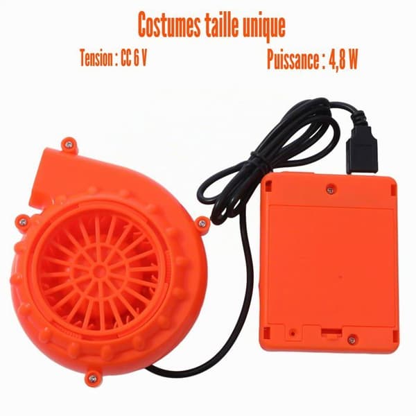 Universal ventilator til oppusteligt kostume - Luftpumpe - Mini USB - DC 6V - 4.8W - Corvina Kostume (YJD)