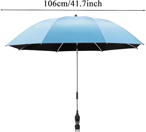 Bærbart strandparasoll | Rustfritt UV-solbeskyttelse | Stort, solid parasoll for basseng, hage, hage, reise, camping (JYD)
