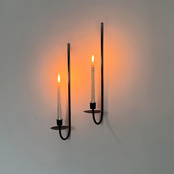 Vägglampa i metall 2-pack för moderna vardagsrum och sovrum[YJD] Black-2pcs