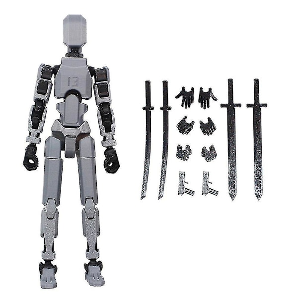 T13 Actionhahmo Titan 13 Actionhahmo Robot Actionhahmo 3D-tulostettu Action [kk] Black gray