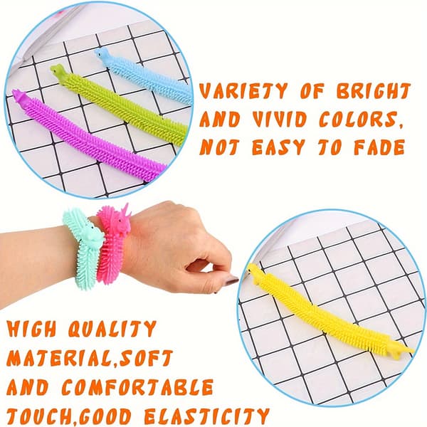 Fidget Sticks 20 Styk Farverige Sensoriske Elastiske Slanger til Stresslindring og Afslapning[YJD] 20pcs