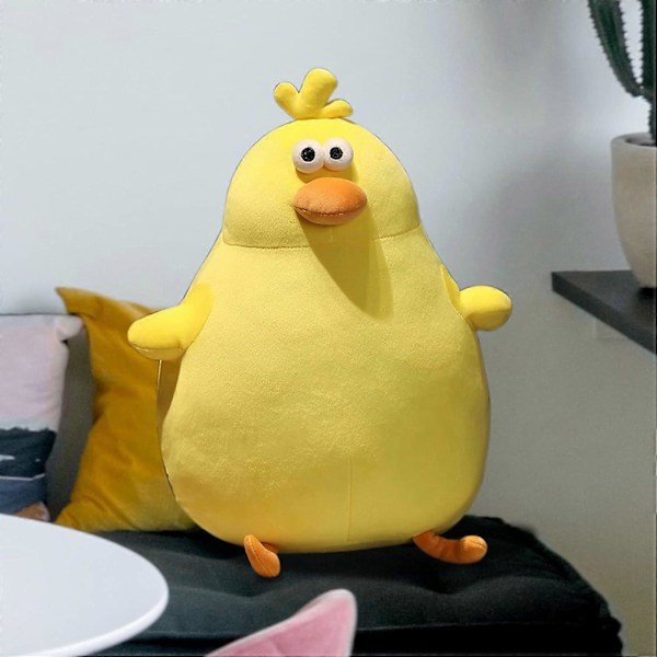 Søt trommeøyd kylling plysj leketøy kosedyr myk stoffleke (Kylling, 40 cm)[HK]
