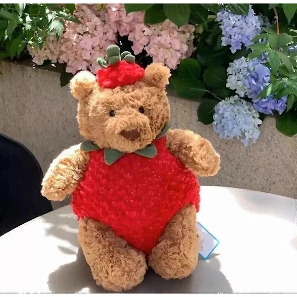 NWT Jellycat Bartholomew Bear Jordbær Limited Release [YJD]