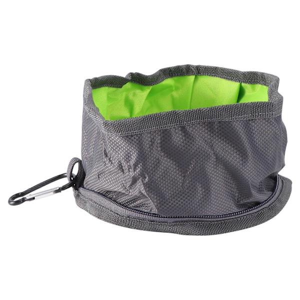 Bærbar Vandskål Kæledyr Kat Hundeskåle Madskål Vandskål til Udendørs Brug Grå 1 stk[YJD] Grey 19.00X19.00X9.50CM