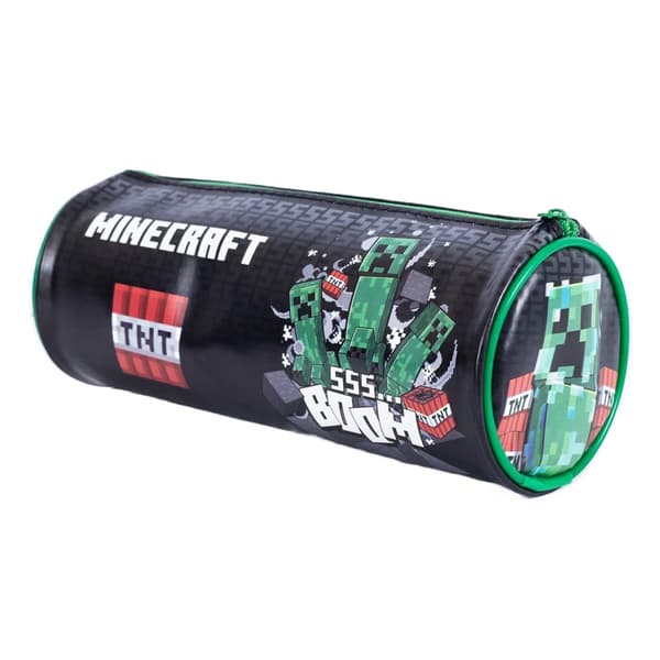 Musta Vihreä Punainen Minecraft Boom Barrel Penaali Suuri[YJD] Black/Green/Red One Size