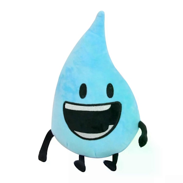 HaKeLai Ny BFDI Battle For Dream Island Plyschleksak Gosedjur Mjukt Djur X Siffror Blintz Block Markör Penna Häftapparat Pommes Frites Gåvor[YJD] Teardrop 22cm