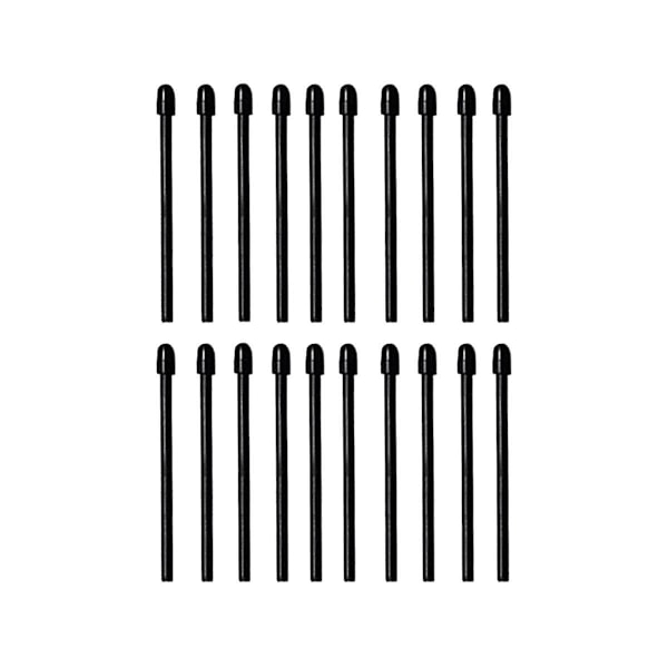 (20-pack) Markerpennspetsar/nibbar för Remarkable 2 Stylus Pen Ersättning Mjuka Nibbar/spetsar  (YJD) Black