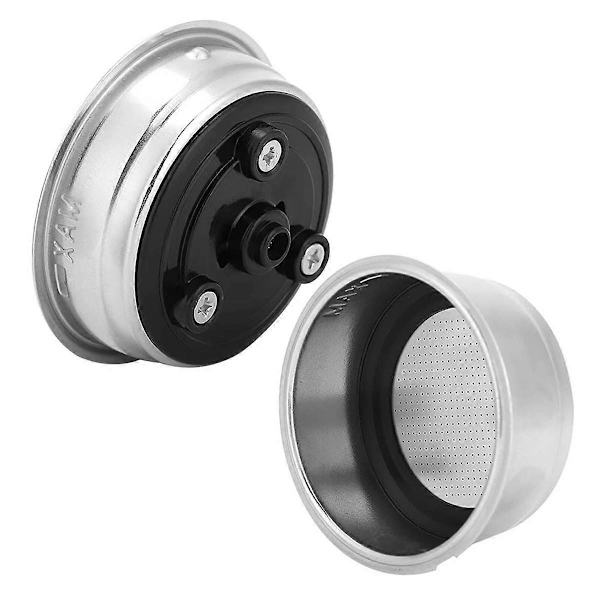 Kaffefilterkurv i rustfrit stål 51 mm Kaffe Portafilterkurv Aftagelig Espressomaskine Por[YJD] Silver