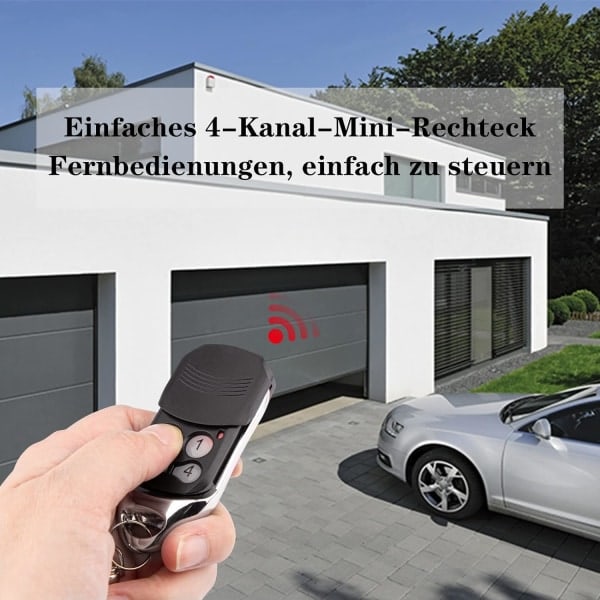 Normstahl Crawford EA433 2KS/4KS Handhållen Sändare - 2-pack - 433,92 MHz Rullkod Fjärrkontroll [kk]