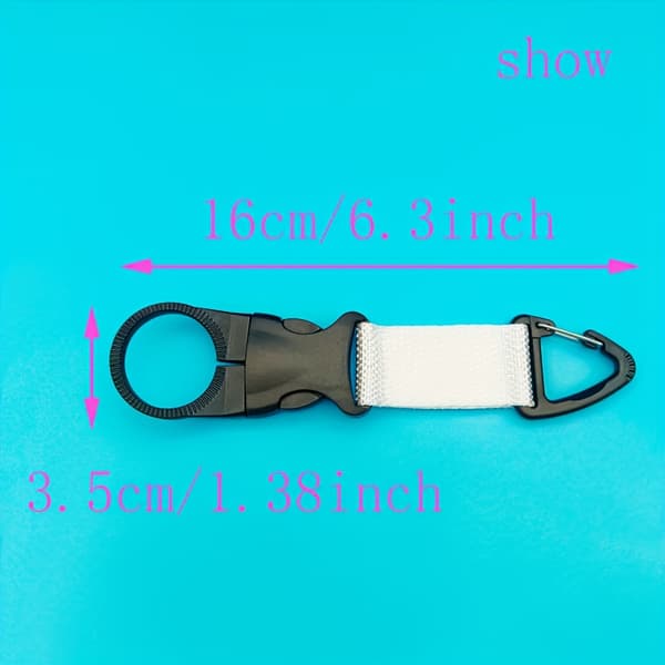 Fritid utomhus, utomhussport, handsfree bärbar dryckesflaskspänne, parstil, 2-pack[YJD] Black + White
