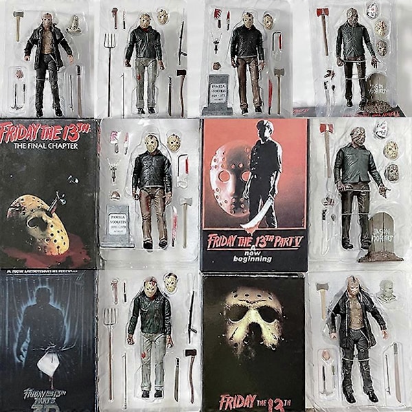 Perjantai 13. päivä Hahmo Lelut Freddy Jason Voorhees Veri Ultimate Action Figure Jason Keräilymalli Leikki Joululahjat no1 With box