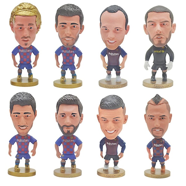 2020 Europamesterskabet Barcelona Club Messi Fodboldspiller Stjerne PVC Dukke Figur Gave