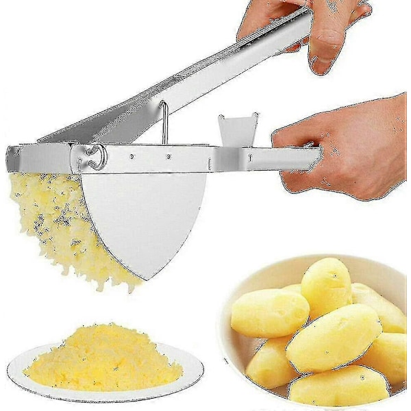 Rustfrit Stål Kartoffelpresse. Rustfrit Stål Kartoffelmoser Professionel Kartoffel
