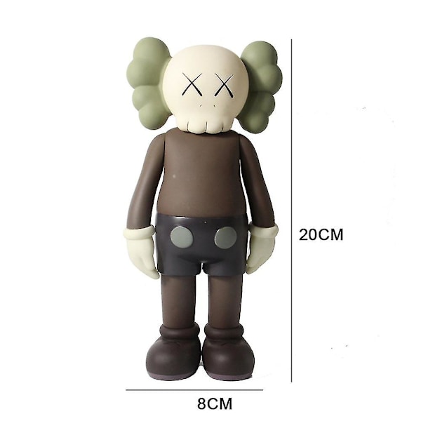 Kaws Figurer Leke Trendy Samleobjekt Modell Dukke Leke Minifigurer Borddekorasjon Hyllepynt Gave (YJD) Coffee