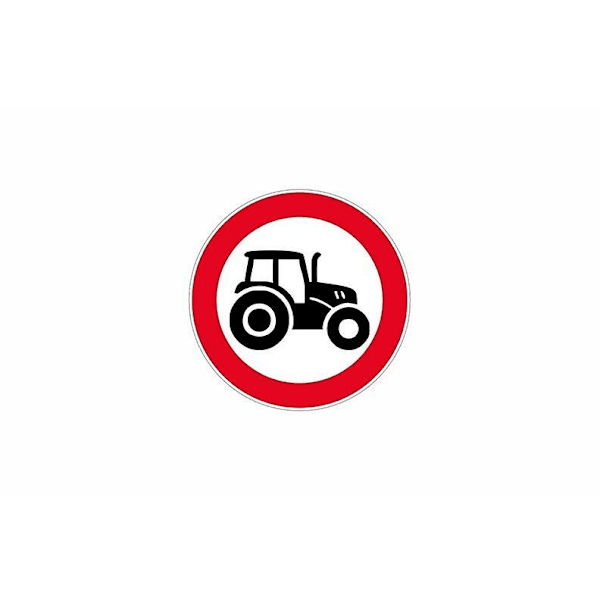 Klistermærker til skilte - Advarsel Traktor (YJD)