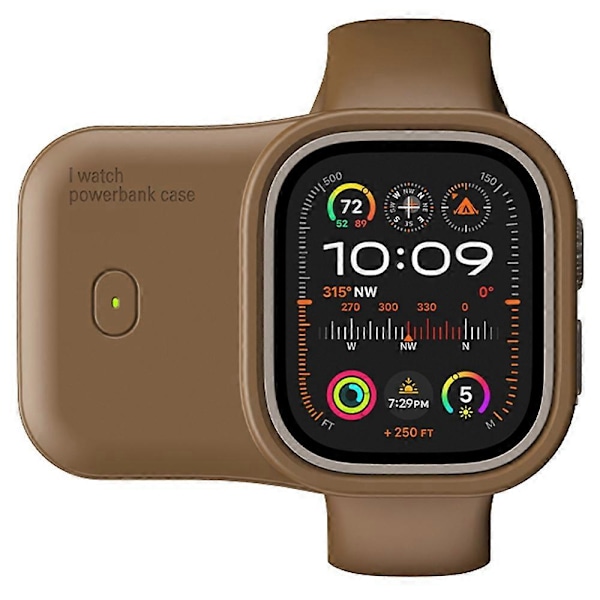 Type C til Apple Watch Ultra 49mm/Ultra 2 49mm Magnetisk Trådløs Oplader Mini Powerbank [HK] Style B Multicolor