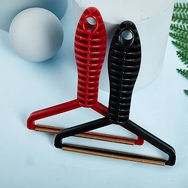 Fnullusfjerner Manuel Fnullusrulle Tøjbørste Tøjfnuller Stofshaver[YJD] Red 1pcs