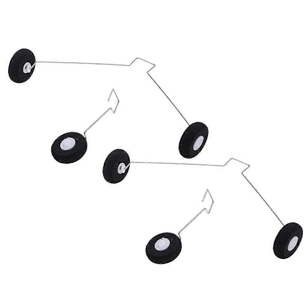 4x RC Flygplans Landningsställ Fäste Med Hjul för WLtoys F949 Tillbehör[HK]