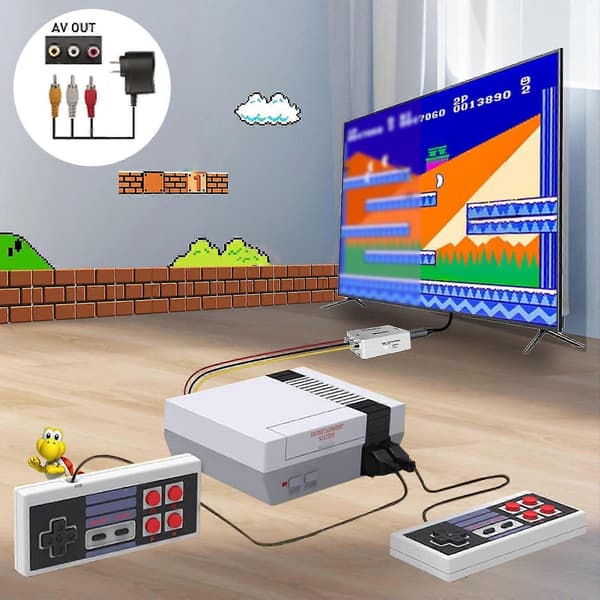 Mini Retro Spillkonsoll med 620 Klassiske Spill Plug Play[YJD]