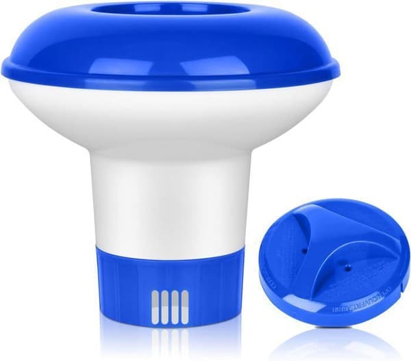 Flydende dispenser, 5\" klordispenser flydende klordispenser klorflåd til swimmingpool, vandland, spa [YJD][YJD]