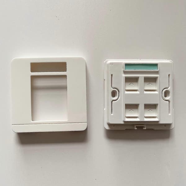 4 porte Utp Cat6 netværksmodul Rj45 vægstik Lan-stikforbindelse værktøjsfri [YJD]