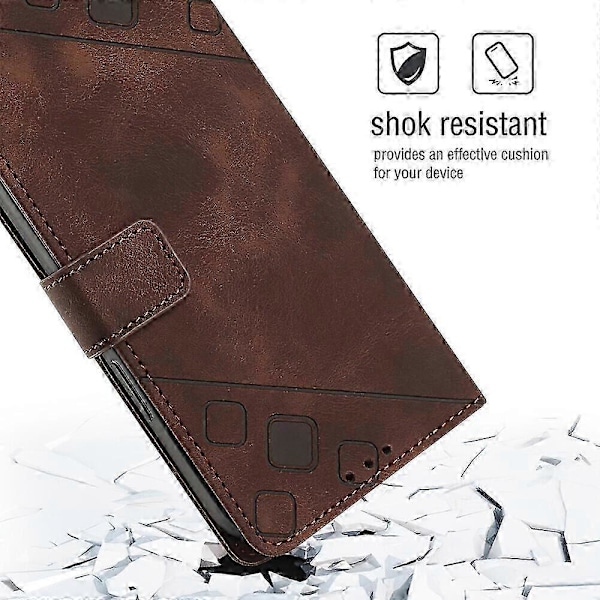 Fodral för Nokia G60 5g Skydd Flip Magnetiskt Läder Plånbok Korthållare Kompatibel med Nokia G60 5g Fodral[HK] Brown
