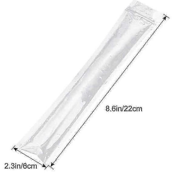 Engångsformar för isglass 100-pack påsar med silikontratt för DIY-isglass [YJD]