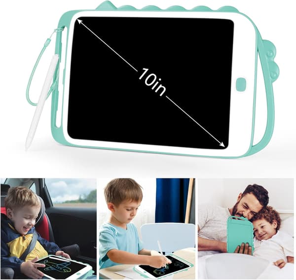 Vicloon LCD tegneplade 10 tommer, digital og elektronisk, til børn (grøn)