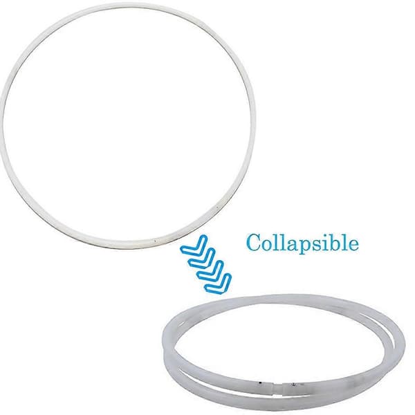 Lysende Hula Hoop 24 Farveskiftende LED Hula Hoop til Børn Voksne[YJD] White One Size