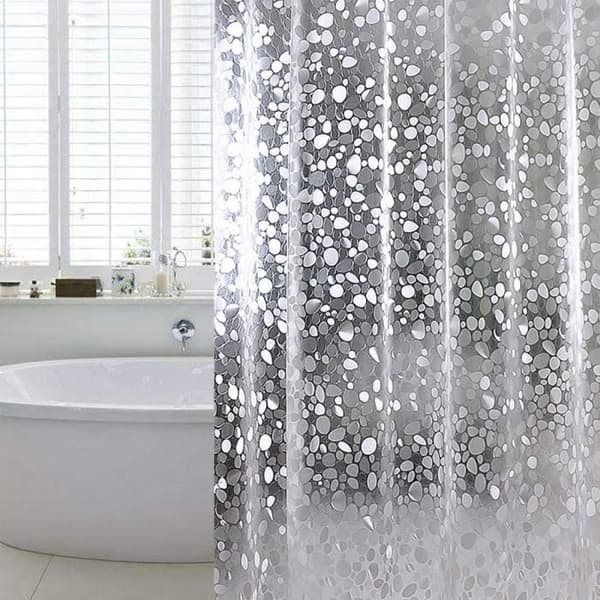 Dusjforheng - Småsteinmønster - PVC - Elegant - Chic YYV (YJD)
