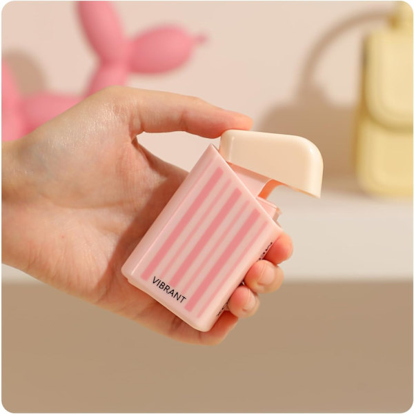 Single Press Weekly Pill Organizer, Portable 7-Day Push Button Pill Box with 8 Removable Compact Cases, Leak-Proof Vitamin Storage Container