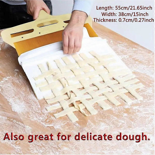 2 st Skjutbar Pizzaspade Skjutbar Pizzaskal, Pizzaskalen Som Överför Pizza Perfekt Icke-sti[YJD] Wood Color
