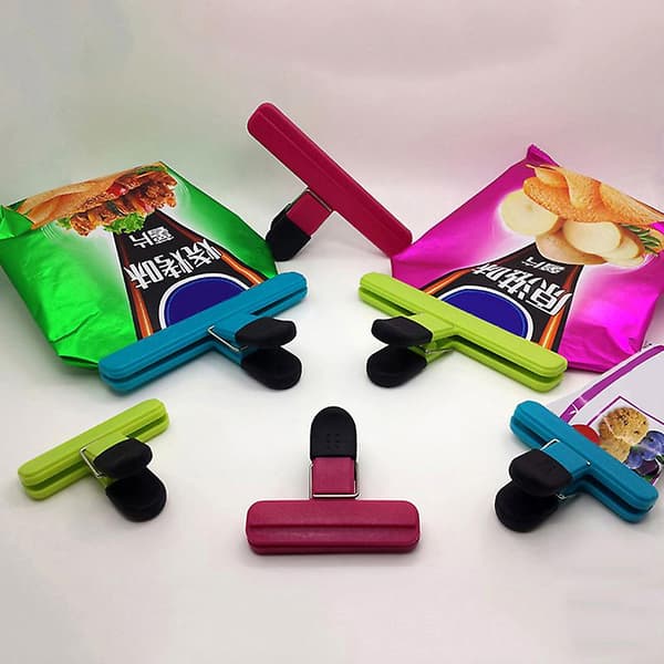 Bærbare Køkken Opbevaring Mad Snack Forsegling Pose Clips Forsegler Klemme[YJD] Random 6.5*8cm