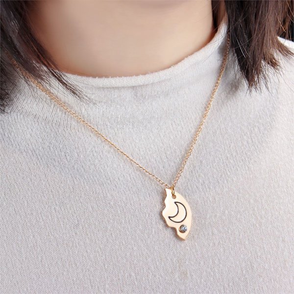3 stk Vennskapskjede BFF-anheng GULL [kk] gold