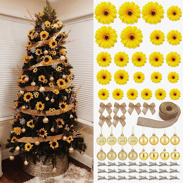 Julgransdekoration.[YJD] Yellow 1set