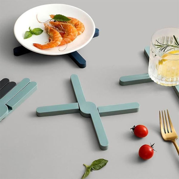Grytlapp - Ej specificerad - Set om 4 - Tjock silikon - Vikbar - 20 cm diameter [YJD][YJD]