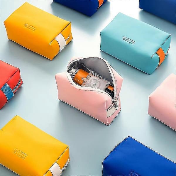 PU Clutch Opbevaringstaske PU Kosmetiktaske Mini Opbevaringstaske, Blå Stjernelys[YJD]