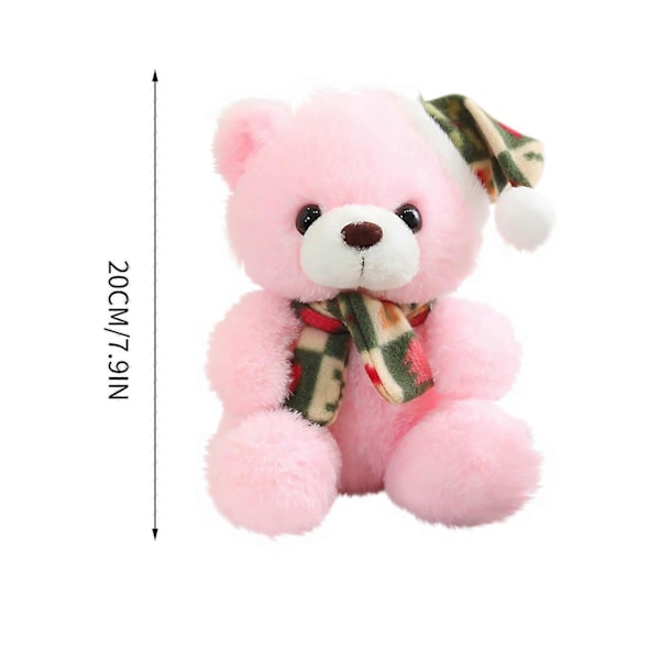 Joululahja Huivi Söpö Karhu Nuken Pehmolelu Joulupukinkorkki Karhu Nuken Kangas Nuken GAO248607_v (YJD) Pink One Size