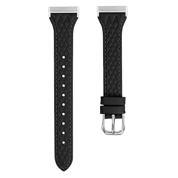 Fitbit Versa 3/Sense -kelloon sopiva pintanahkainen ruutukuvioitu ranneke [HK] Style B Multicolor