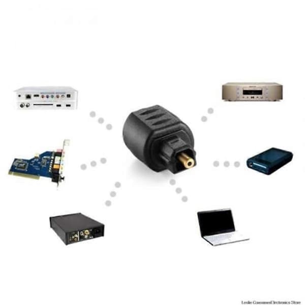 Ny optisk lydadapter 3,5 mm hunnplugg til digital Toslink hann [YJD]