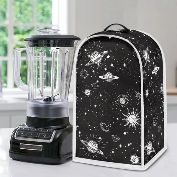 Återanvändbart mixerlock för hemmakök inomhus polyester, vikbart, multifunktionellt [YJD] Space Planet Design