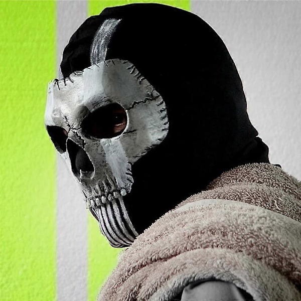 Ghost maske V2 - Operador MW2 airsoft COD Cosplay Airsoft Taktisk Skalle Fuldt Ansigt