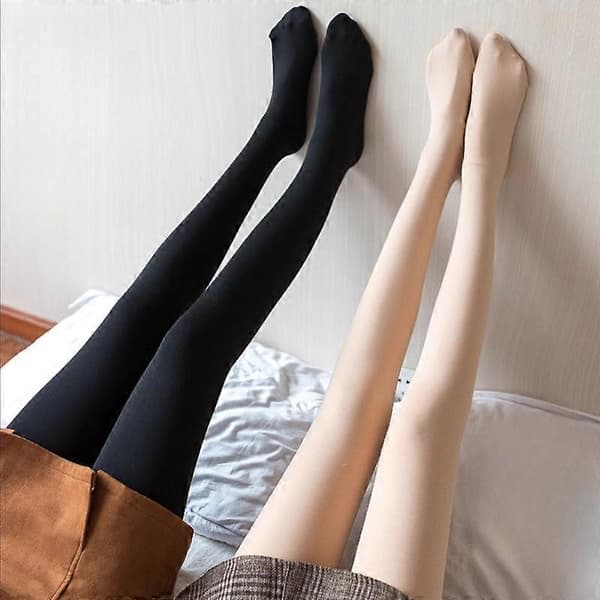 Tights Dame Termiske Strømpebukser til Kvinder Vinter Strømpebukser Polar Hud Sort Effekt Strømper Dame Termisk Sok[YJD] One Size